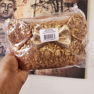 Loungefly minnie mouse gold sequin fanny